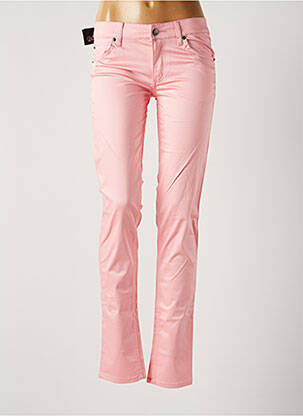 Blugi cu croială slim roz CHEAP MONDAY femeie