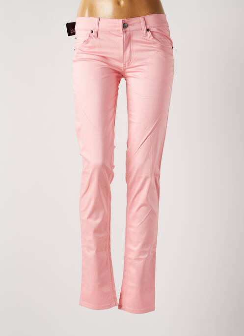 Blugi cu croială slim roz CHEAP MONDAY femeie