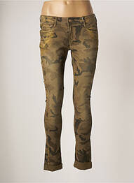 Pantalon slim talie joasă talie joasă verde CIMARRON femme