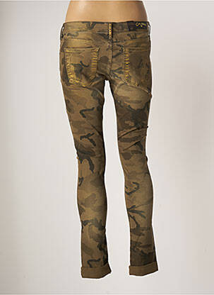 Pantalon slim talie joasă talie joasă verde CIMARRON femeie