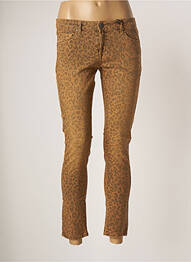 Blugi skinny elasticitate talie joasă maro CIMARRON femme