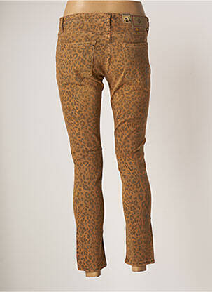 Blugi skinny elasticitate talie joasă maro CIMARRON femeie