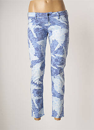 Pantalon 7/8 elasticitate talie joasă albastru GUESS femeie
