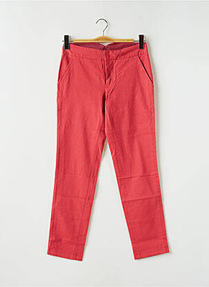 Pantalon 7/8 țesătură poplin mărime normală roșu LEON & HARPER femeie