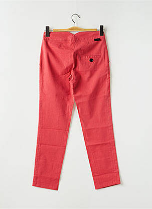 Pantalon 7/8 țesătură poplin mărime normală roșu LEON & HARPER femeie