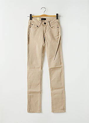 Pantalon slim talie joasă talie joasă bej CIMARRON femeie