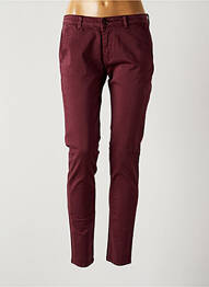 Pantalon chino talie joasă talie joasă roșu LE TEMPS DES CERISES femme