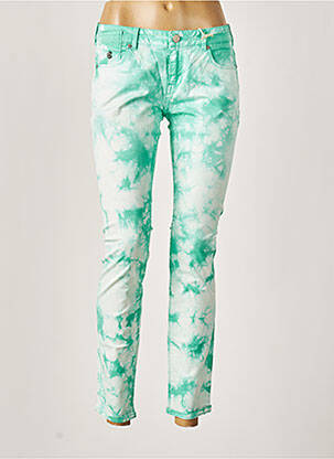 Pantalon 7/8 elasticitate talie joasă verde MAISON SCOTCH femeie