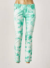 Pantalon 7/8 elasticitate talie joasă verde MAISON SCOTCH femme