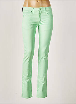 Pantalon slim talie joasă talie joasă verde CHEAP MONDAY femeie