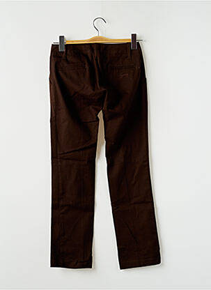 Pantalon 7/8 elasticitate talie joasă maro SPIRIT OF GANG femeie