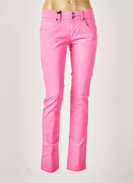 Pantalon slim talie joasă talie joasă roz FIVE PM femeie