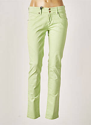 Pantalon slim talie joasă talie joasă verde FIVE PM femeie
