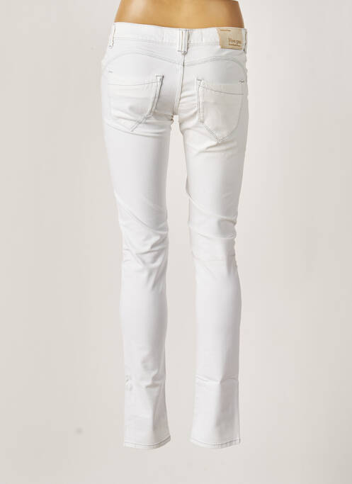 Pantalon slim alb FIVE PM femeie
