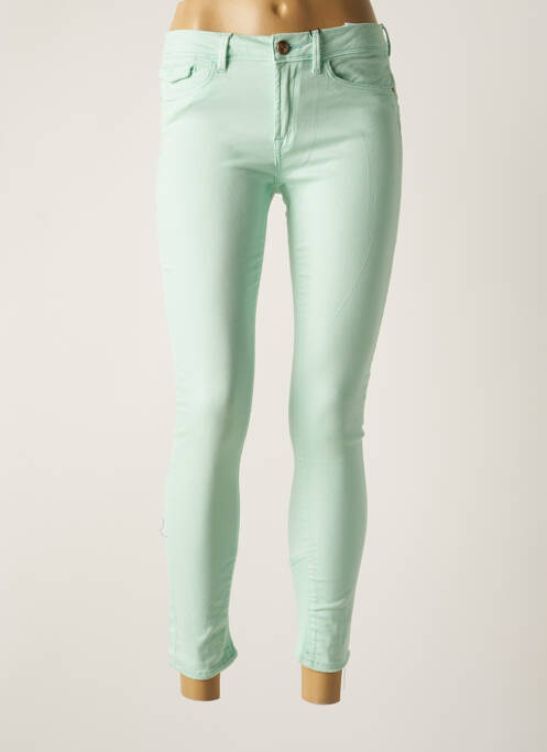 Pantalon slim verde ICHI femeie