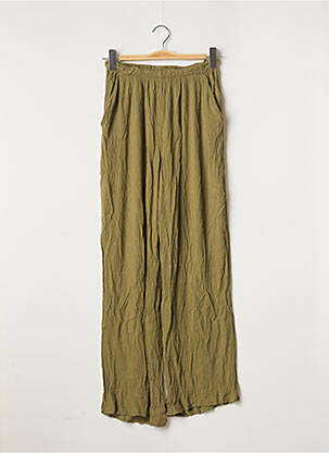 Pantalon drept talie elastică mărime normală verde NASTY GAL femeie