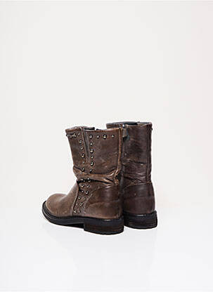 Botine/ghete material neted toc mic gri STONES AND BONES fată