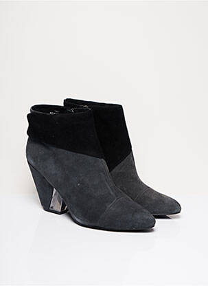 Botine/ghete vârf ascuțit toc de 7 la 9 cm gri CHOCOLATE SCHUBAR femeie