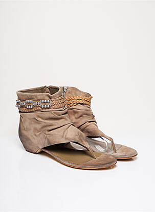 Șlapi bej ASH femeie