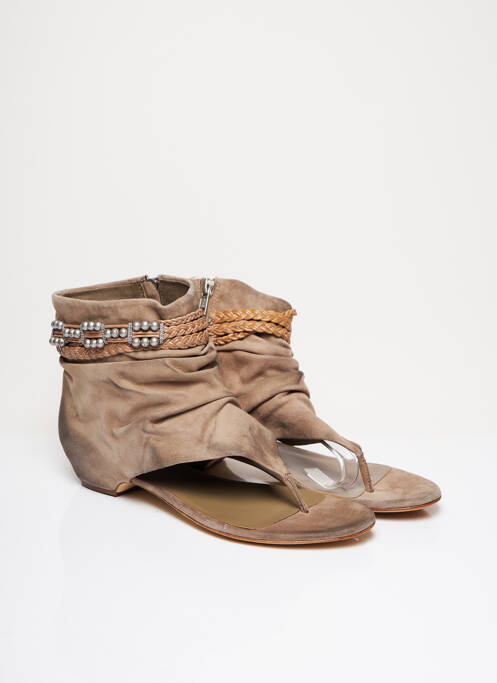 Șlapi bej ASH femeie