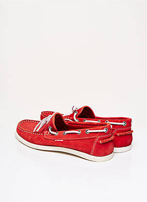 Pantofi de barcă nubuc toc plat până la 3 cm roșu U.S. POLO ASSN femeie