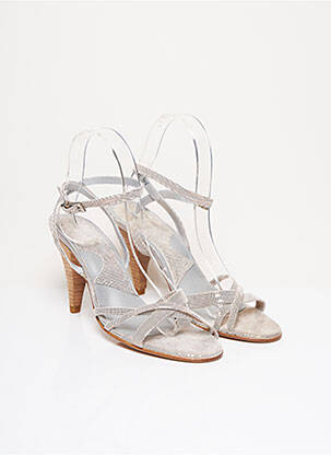 Sandale/Pantofi decupați gri IPPON STYL femeie