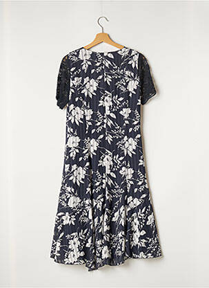 Rochie midi imprimeu floral mâneci scurte albastru WEINBERG femeie