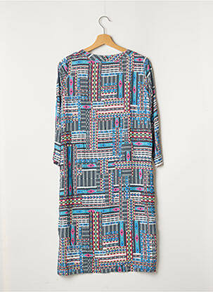 Rochie midi mâneci 3/4 mâneci 3/4 albastru TERRE DE FÉES femeie