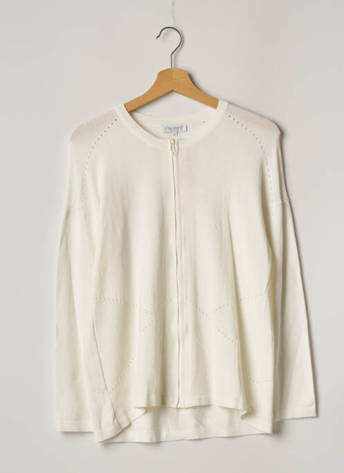 Vestă cu mâneci lungi alb PAUPORTÉ femeie