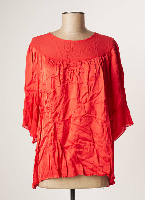 Tunică mâneci scurte roșu FRACOMINA femeie