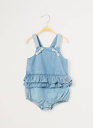 Salopetă pentru bebeluși albastru CARREMENT BEAU fată