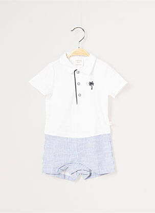 Salopetă scurtă alb CARREMENT BEAU băiat