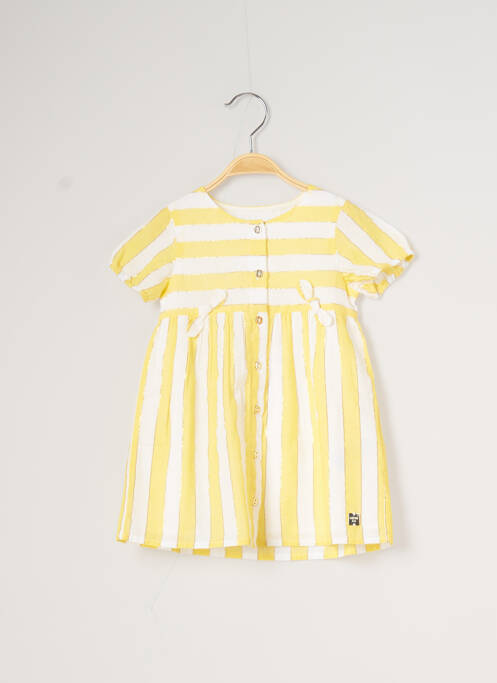 Rochie midi galben CARREMENT BEAU fată