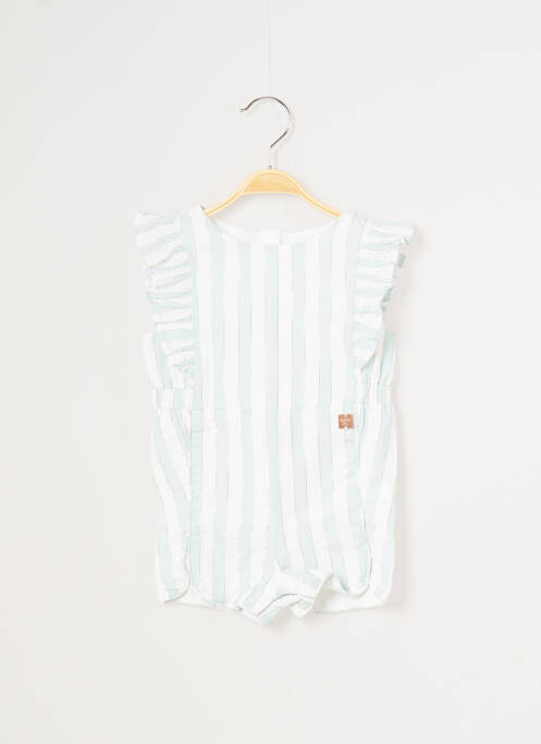 Salopetă scurtă alb CARREMENT BEAU fată