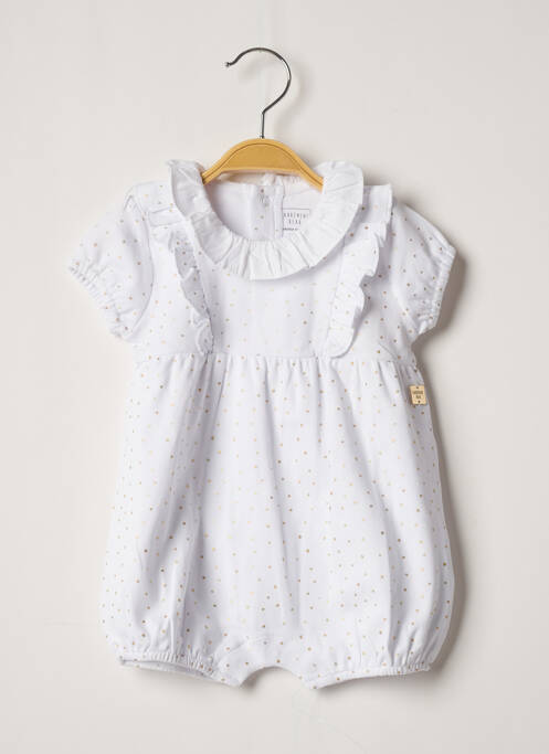 Salopetă scurtă alb CARREMENT BEAU fată