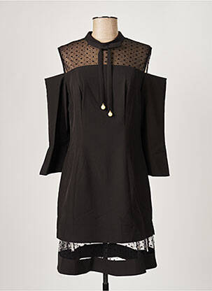Rochie midi mâneci 3/4 mâneci 3/4 negru PAUL BRIAL femeie