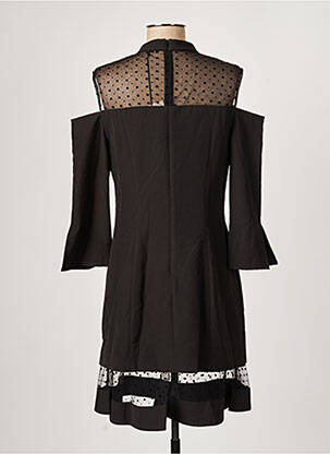 Rochie midi mâneci 3/4 mâneci 3/4 negru PAUL BRIAL femeie