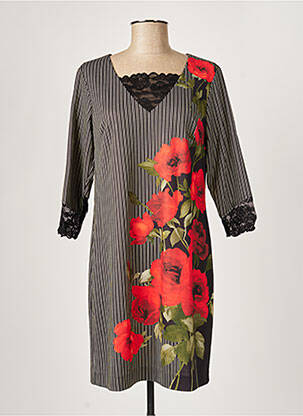 Rochie midi mâneci 3/4 mâneci 3/4 negru PAUL BRIAL femeie