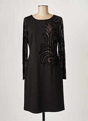 Rochie midi mâneci lungi mâneci lungi negru PAUL BRIAL femeie
