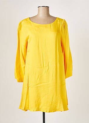 Rochie scurtă galben PAUL BRIAL femeie