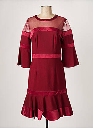 Rochie midi mâneci 3/4 mâneci 3/4 roșu PAUL BRIAL femeie