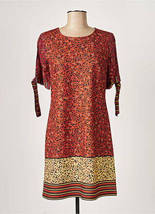 Rochie midi maro PAUL BRIAL femeie