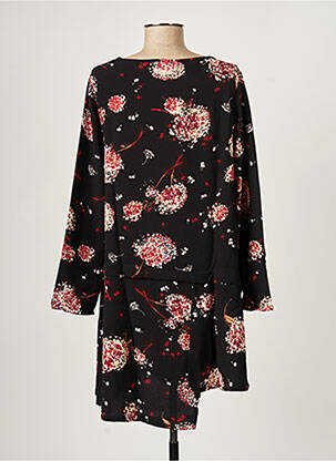 Rochie midi imprimeu floral mâneci lungi negru G!OZE femeie