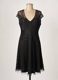 Rochie midi croială fluidă fără mâneci negru PAUL BRIAL femeie