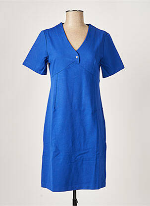 Rochie midi mâneci scurte mâneci scurte albastru PAUL BRIAL femeie