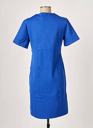 Rochie midi mâneci scurte mâneci scurte albastru PAUL BRIAL femeie