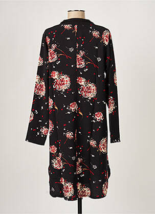 Rochie midi imprimeu floral mâneci lungi negru G!OZE femeie