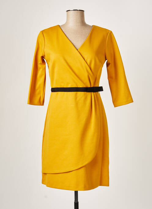 Rochie midi galben PAUL BRIAL femeie