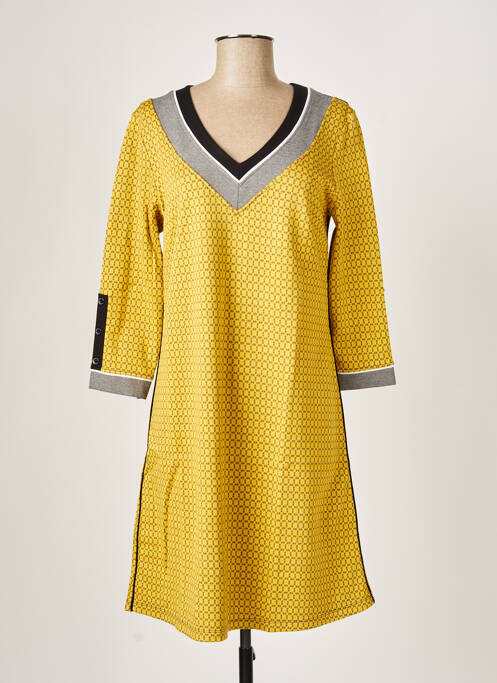 Rochie midi galben MALOKA femeie