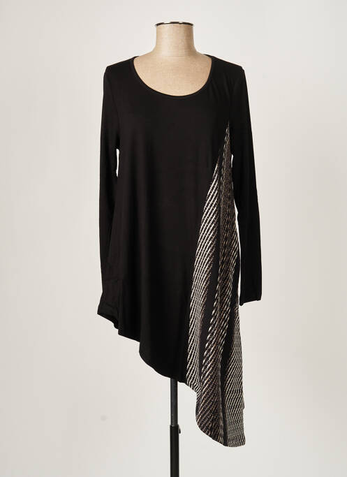 Tunică mâneci lungi negru G!OZE femeie